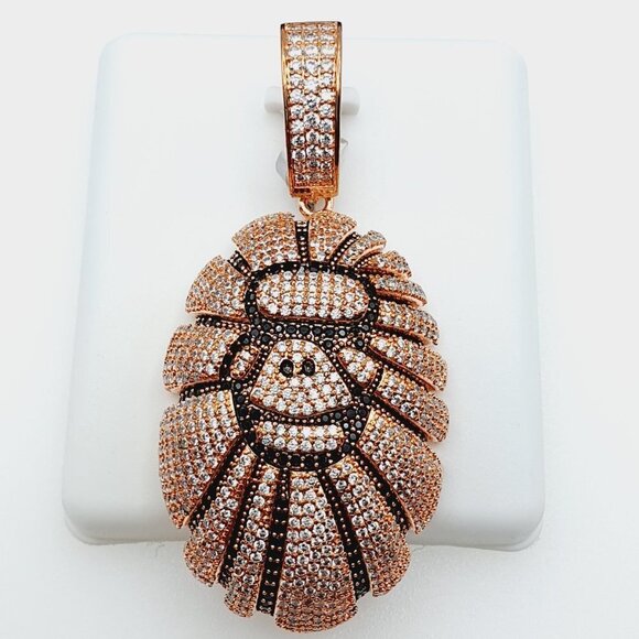 "14K Gold Plated Cubic Zircon Pendant, INUS1BR200 - Picture 5 of 9